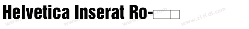 Helvetica Inserat Ro字体转换
